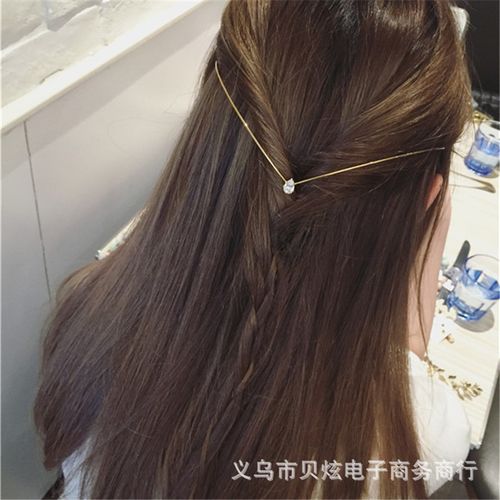 韩国东大门时尚珍珠后置细发带头箍发箍韩版发饰头饰品美发盘发器